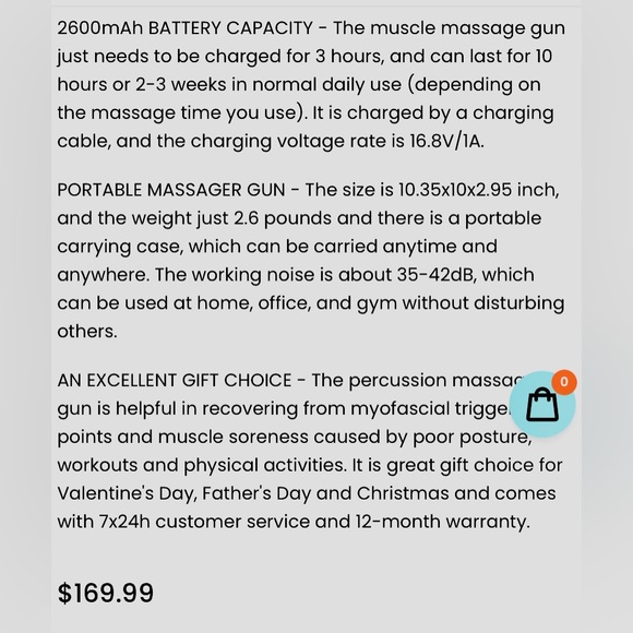 PRO MASSAGE GUN Urikar Pro 2 Heated Deep issue Muscle with Rotating Handle - Picture 10 of 16